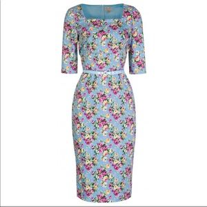 1950s style pencil dress